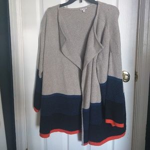 GAP Open Cardigan Sweater Block Color M/L